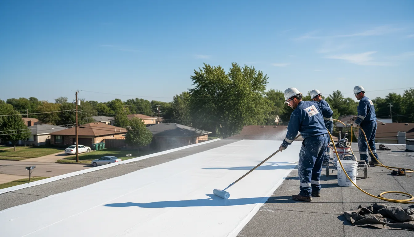 Commercial roof coating in Bland, VA near me